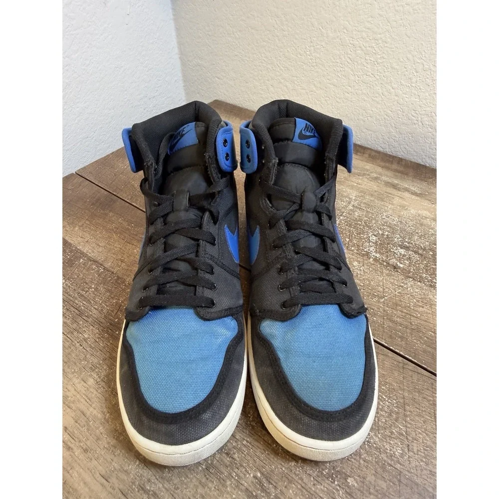 Nike Air Jordan Retro 1 I AJKO Knockout Canvas Royal Blue Black SZ 11 638471-007